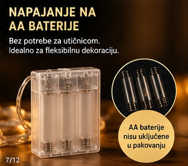 LED svetlosna zavesa 3 × 3 m – 300 LED sa daljinskim upravljačem