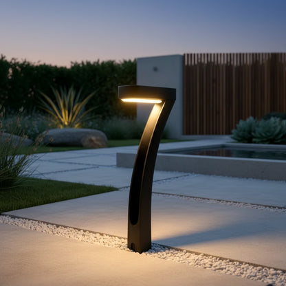 Solarna LED zidna lampa – moderan dizajn u obliku 7