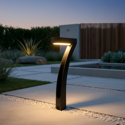 Solarna LED zidna lampa – moderan dizajn u obliku 7
