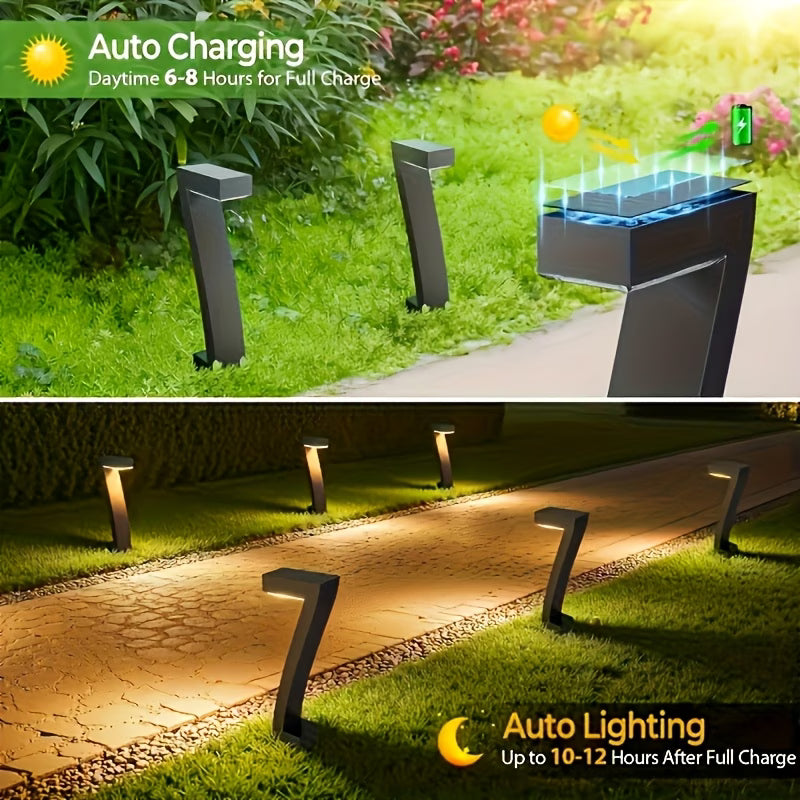 Solarna LED zidna lampa – moderan dizajn u obliku 7