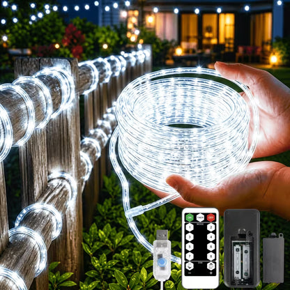 LED svetleći konopac 20 m – 200 LED, USB sa daljinskim upravljačem