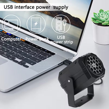 LED projektor pahuljica – novogodišnja rasveta, USB