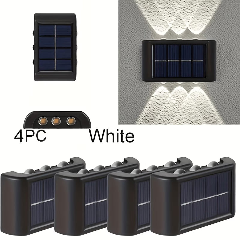 Solarne LED zidne lampe – set od 4 komada