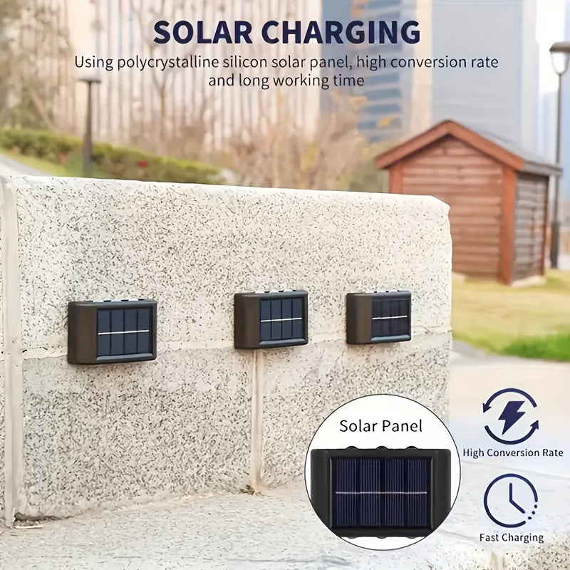 Solarne LED zidne lampe – set od 4 komada