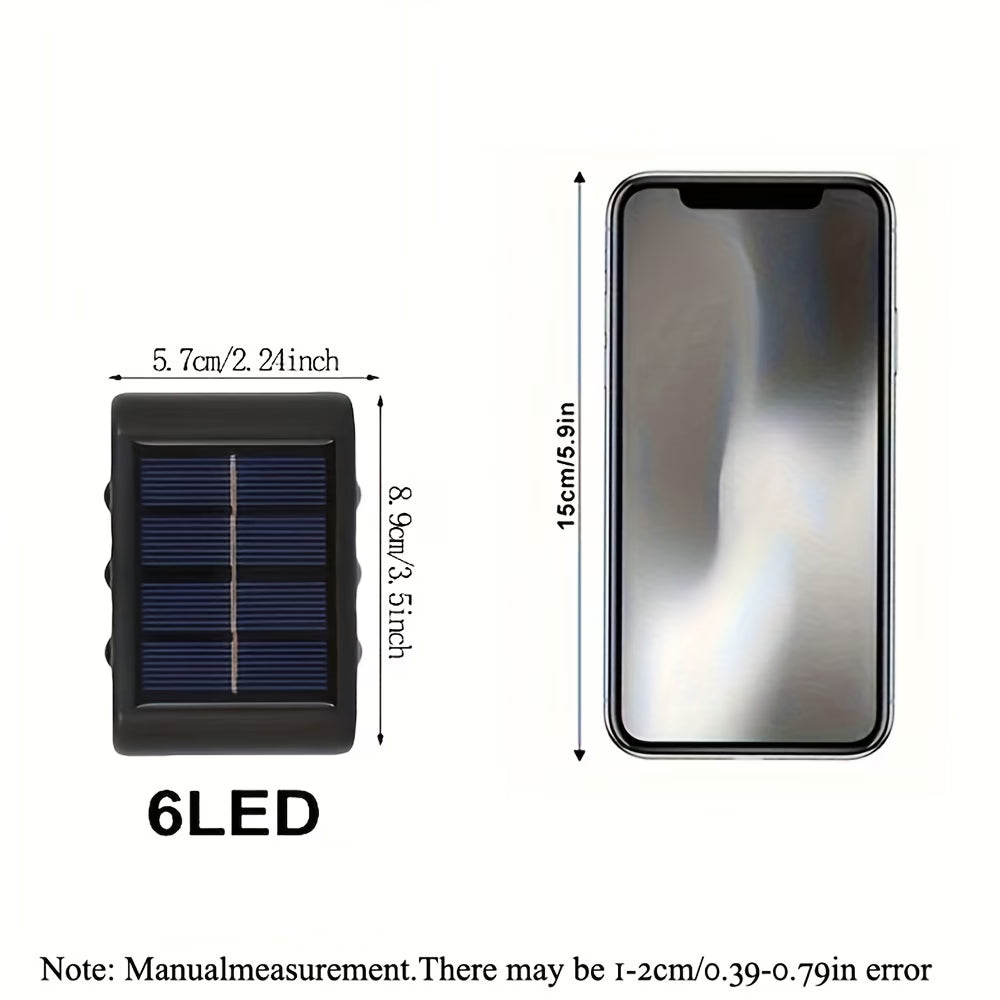 Solarne LED zidne lampe – set od 4 komada