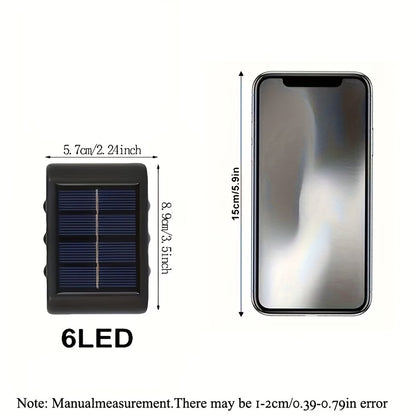 Solarne LED zidne lampe – set od 4 komada