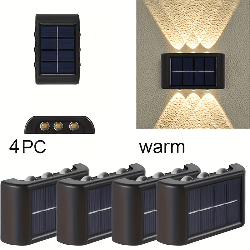 Solarne LED zidne lampe – set od 4 komada
